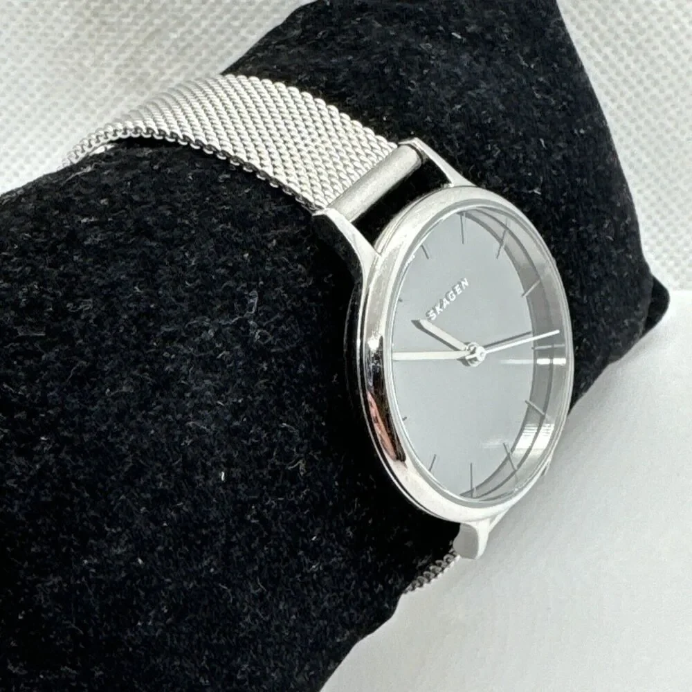 Skagen Anita SKW2410 Women Silver Stainless Steel Mesh Analog Dial Watch JNA575